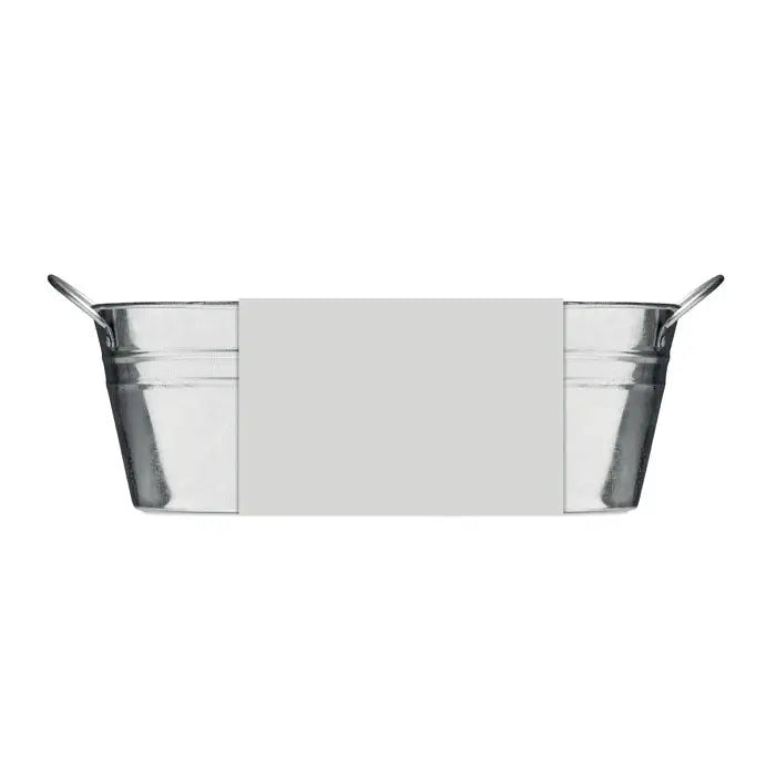Cuva rectangulara din zinc galvanizat cu doua manere tip bucla, 3 seminte de ierburi incluse