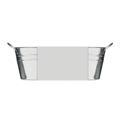 Cuva rectangulara din zinc galvanizat cu doua manere tip bucla, 3 seminte de ierburi incluse