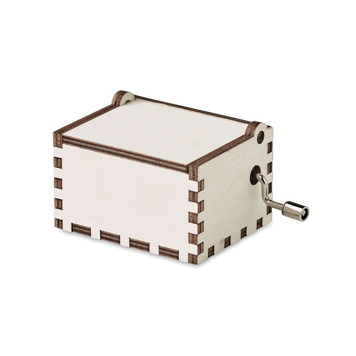 Cutie muzicala din lemn de Craciun