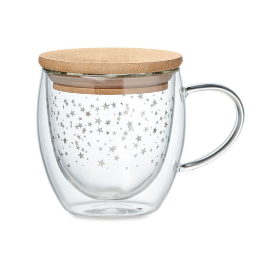 Cana din borosilicat cu perete dublu