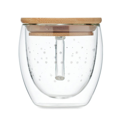 Cana din borosilicat cu perete dublu