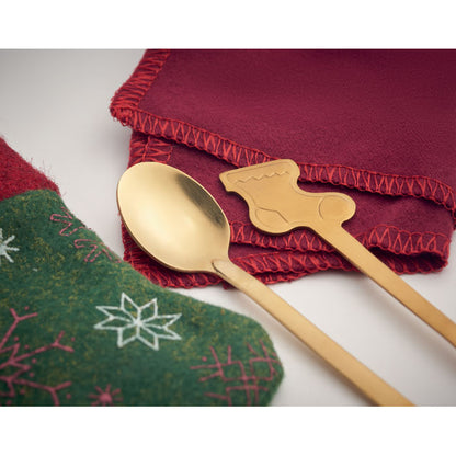 Set de tacamuri pentru desert de Craciun