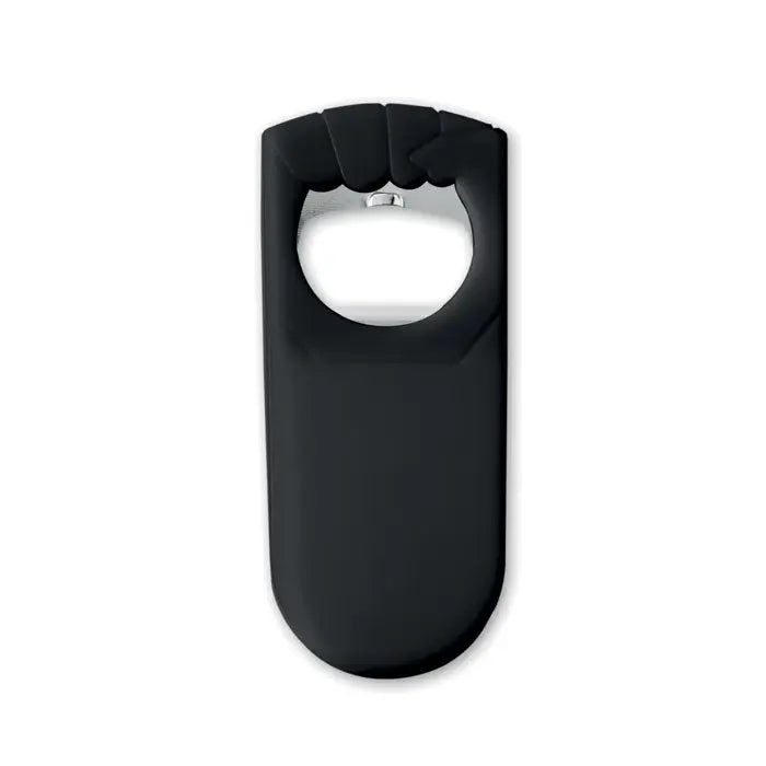 Deschidetor de sticle si sigilant din silicon negru cu interior metalic si design modern si elegant