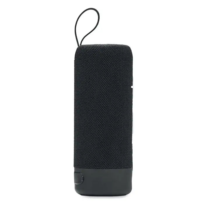 Difuzor rezistent la apa 2x5 ipx4 negru cu textura, maner de prindere si baza cu finisaj mat din material textil