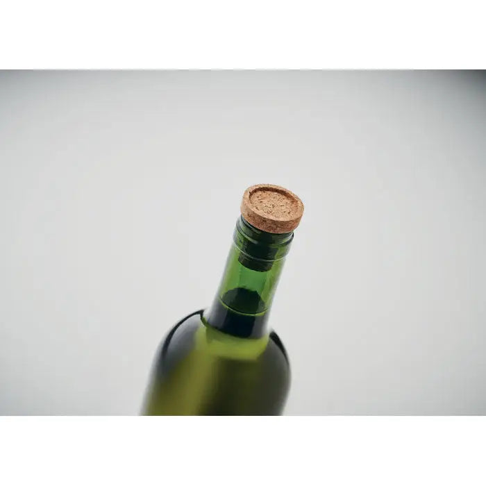 Dop pentru sticle de pluta cu sticla verde de vin sigilata cu dop natural din pluta