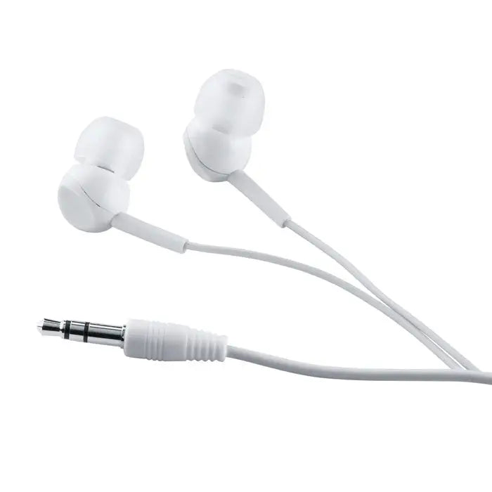 Dop pentru urechi cu silicon white in-ear headphones with soft silicone tips and 3.5mm jack for comfort