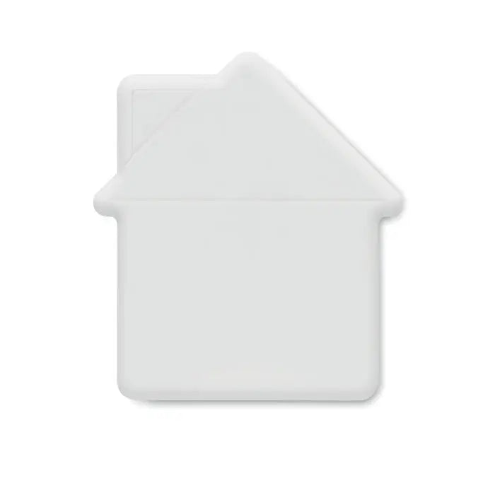 Dozator de menta alb din silicon in forma de casă cu breloc pentru depozitare portabilă