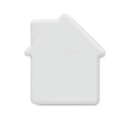 Dozator de menta alb din silicon in forma de casă cu breloc pentru depozitare portabilă