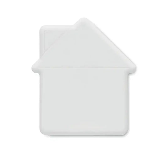 Dozator de menta alb din silicon in forma de casă cu breloc pentru depozitare portabilă