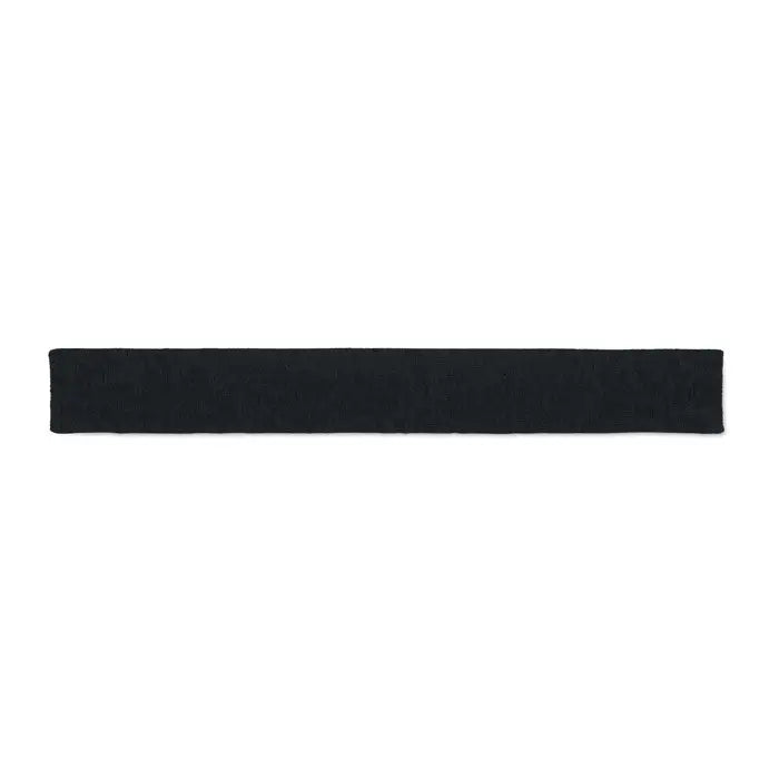 Esarfa din poliester rpet cu bentita neagra nervurata din material textil elastic