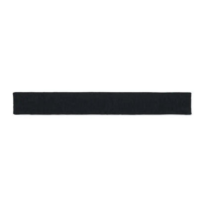 Esarfa din poliester rpet cu bentita neagra nervurata din material textil elastic