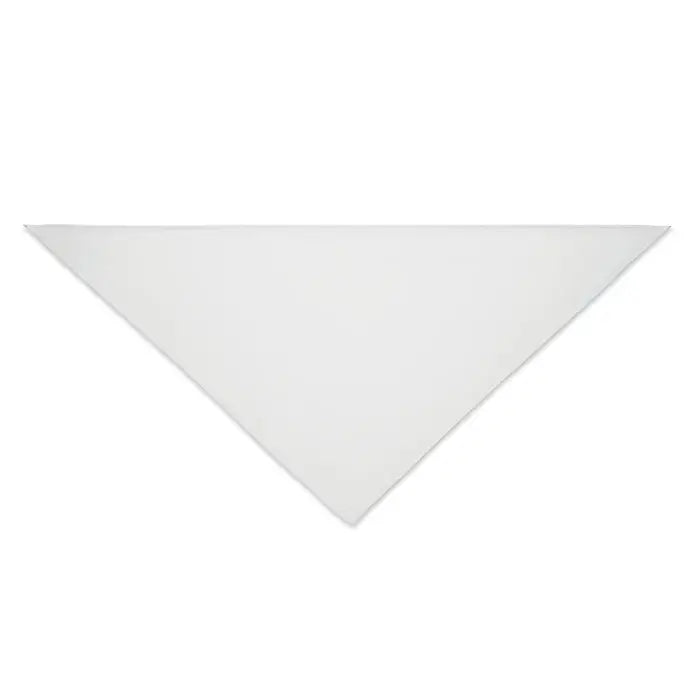 Esarfa multifunctionala polycotton alba in forma triunghiulara din material polycoton