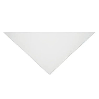 Esarfa multifunctionala polycotton alba in forma triunghiulara din material polycoton