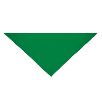 Esarfa multifunctionala din polycotton in forma triunghiulara verde solid, ideala pentru diverse utilizari