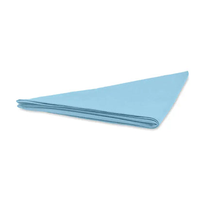 Esarfa multifunctionala polycotton albastru deschis din bumbac si poliester, pliata ordonat
