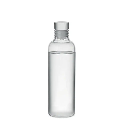 Sticlă clară pentru apă flacon borosilicat 500 ml cu capac argintiu înșurubabil din material termorezistent