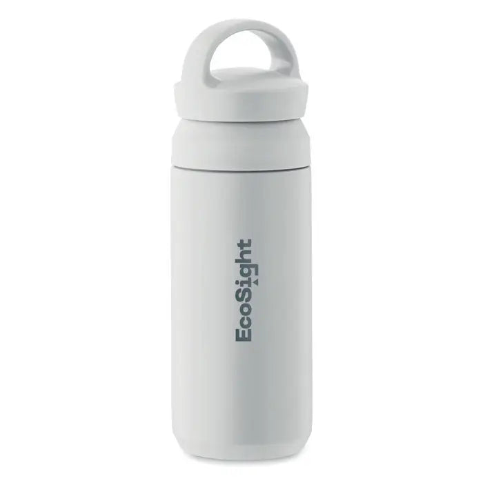 Flacon cu perete dublu alb ecosight cu capac si maner integrat pentru pastrarea temperaturii lichidelor 320 ml