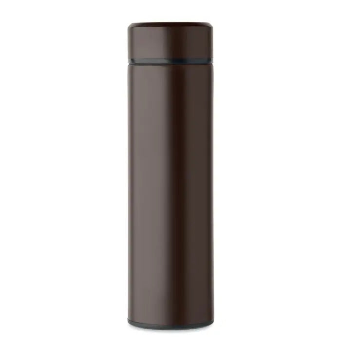 Flacon cu perete dublu 420 ml călduros brown din oțel inoxidabil izolant cu capac pentru călătorii