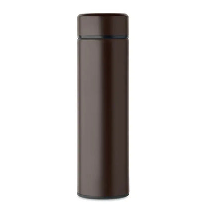 Flacon cu perete dublu 420 ml călduros brown din oțel inoxidabil izolant cu capac pentru călătorii