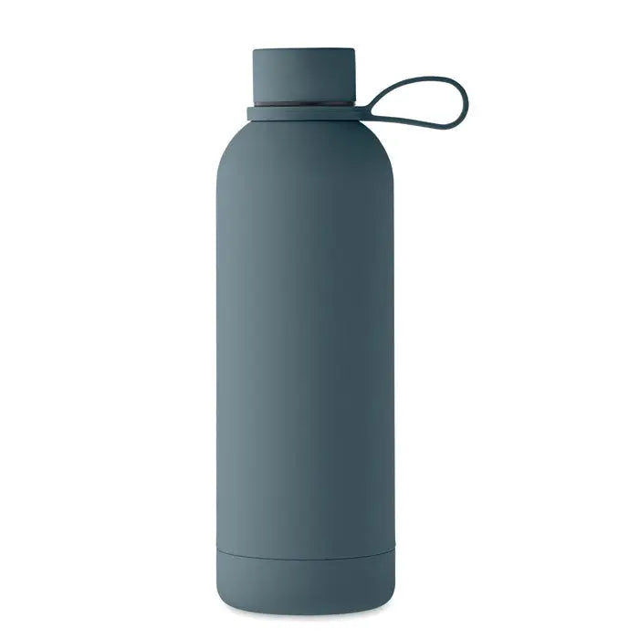 Flacon cu perete dublu de 500 ml culoare gri ardezie mat cu capac asortat si maner integrat