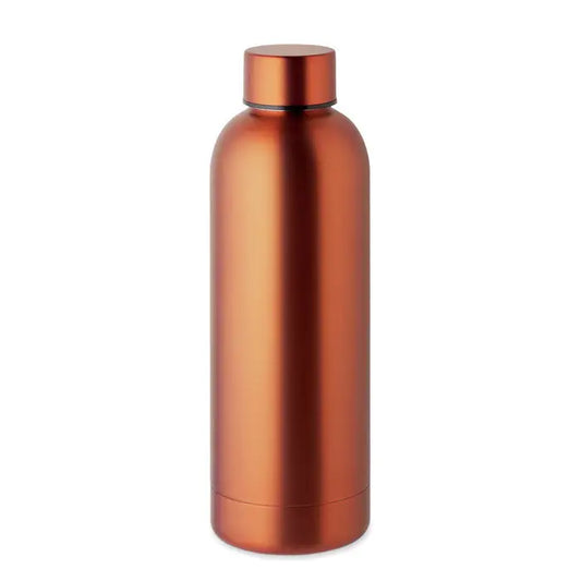 Flacon cu perete dublu de 500 ml din inox cupru cu capac asortat pentru bauturi calde si reci