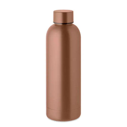 Flacon cu perete dublu de 500 ml din otel inoxidabil cupru cu capac asortat pentru pastrarea bauturilor calde sau reci