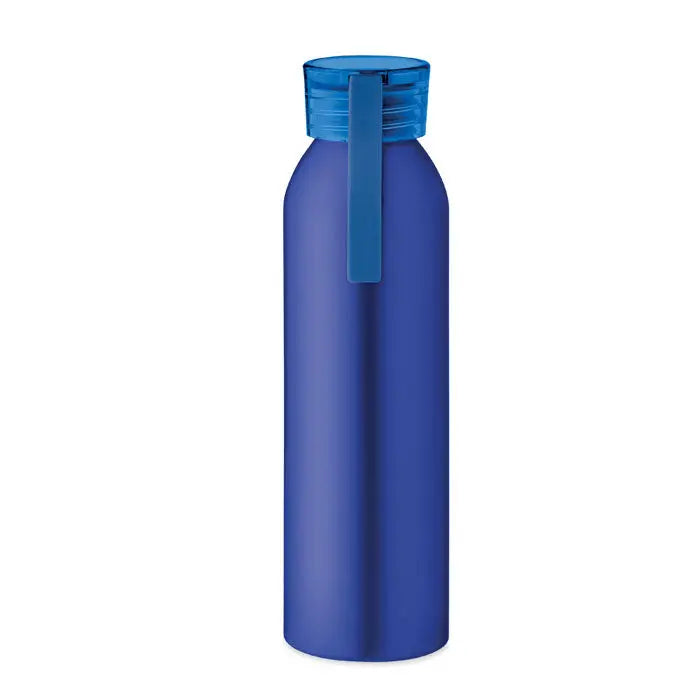 Flacon din aluminiu 600ml albastru metalizat cu capac albastru translucid si maner asortat