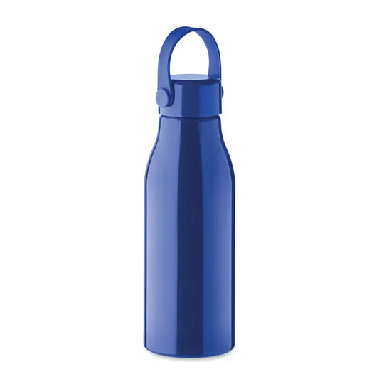 Flacon din aluminiu 650ml albastru royal cu mâner și capac cu filet din oțel inoxidabil