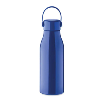 Flacon din aluminiu 650ml albastru metalic cu capac si maner asortate