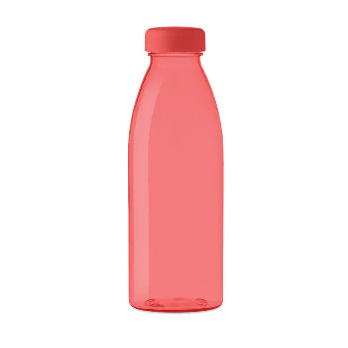 Sticlă de apă flacon rpet 500ml coral translucidă din plastic cu capac filetat asortat