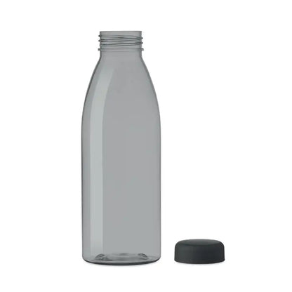 Flacon rpet 500ml sticlă transparentă din plastic gri cu capac negru înfiletabil pentru apă