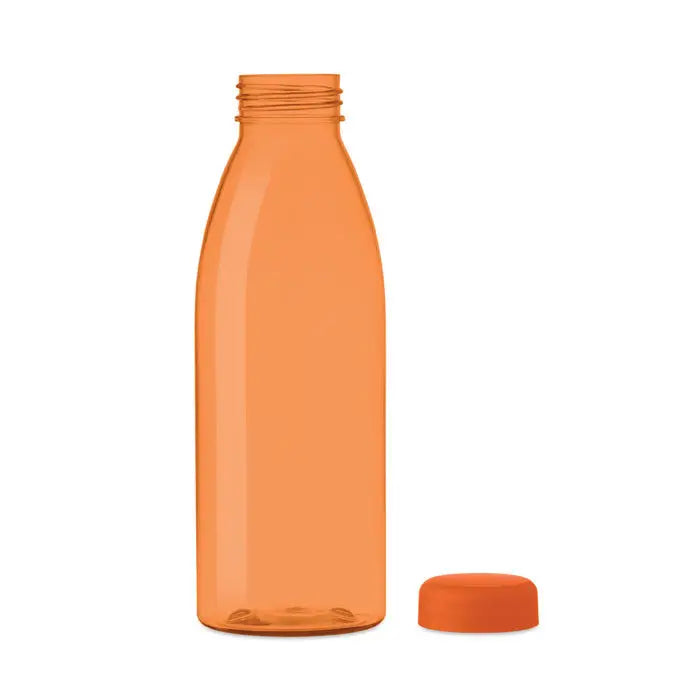 Flacon rpet 500ml sticlă de apă portocalie translucidă din plastic cu capac asortat