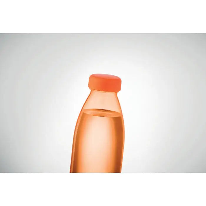 Flacon rpet 500ml sticlă transparentă portocalie din plastic cu capac portocaliu pentru apă