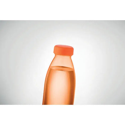 Flacon rpet 500ml sticlă transparentă portocalie din plastic cu capac portocaliu pentru apă