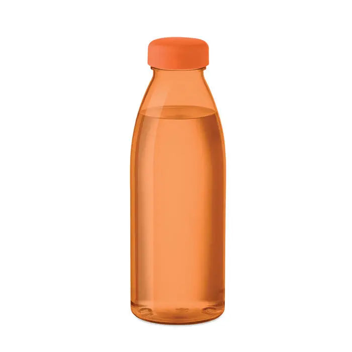 Flacon rpet 500ml sticlă de apă portocalie translucidă din plastic cu capac portocaliu înfiletabil