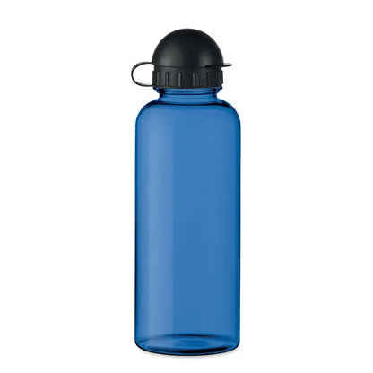 Flacon rpet 500ml sticla de apa din plastic albastru translucent cu capac negru infiletat si maner integrat