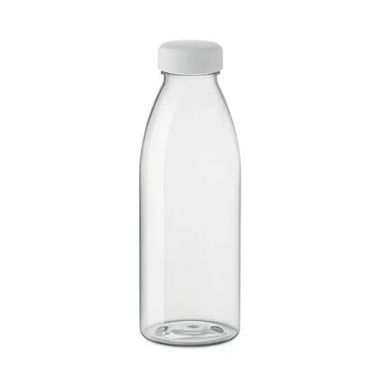 Flacon rpet 500ml sticlă transparentă din plastic cu capac alb cu filet pentru apă