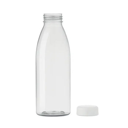 Flacon rpet 500ml sticlă transparentă din plastic clar cu capac alb cu filet