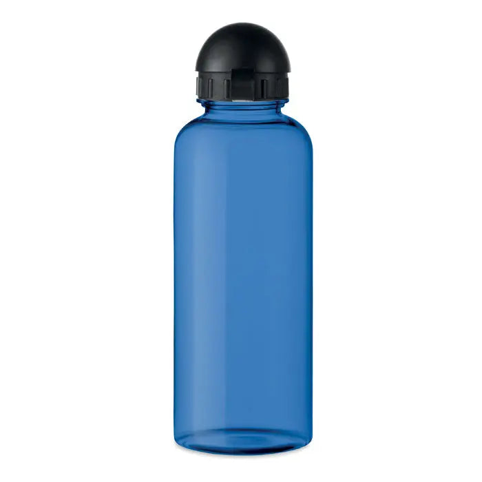 Flacon rpet 500ml sticlă de apă albastră transparentă din plastic cu capac negru înșurubabil