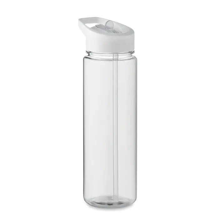 Flacon rpet 650ml pp capac rabatabil sticla transparenta cu capac flip-top alb si pai integrat