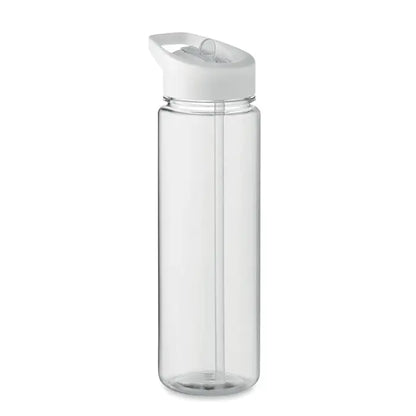 Flacon rpet 650ml pp capac rabatabil sticla transparenta cu capac flip-top alb si pai integrat