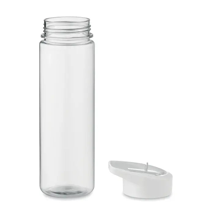 Flacon rpet 650ml pp capac rabatabil cu pai integrat sticla transparenta din plastic clar