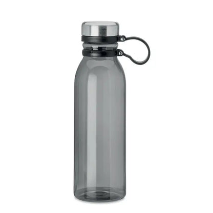 Un flacon rpet 780ml gri translucid cu capac argintiu metalic si accente negre din plastic