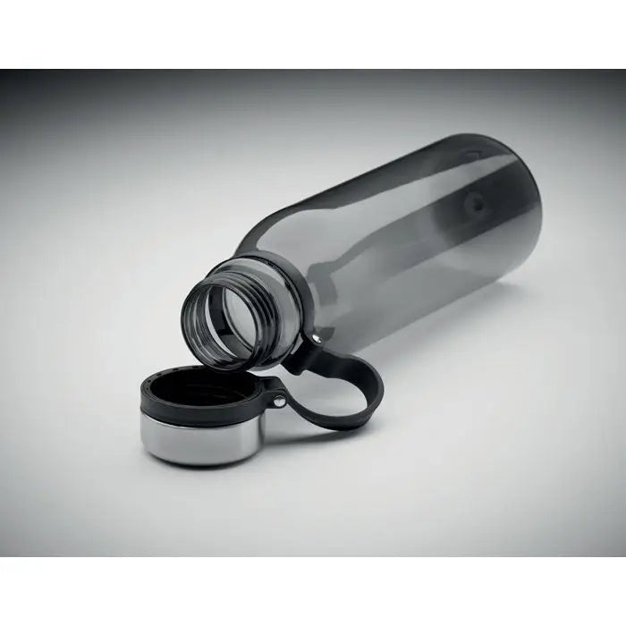 Flacon rpet 780ml sticlă transparentă gri din plastic cu capac negru și argintiu cu mâner integrat