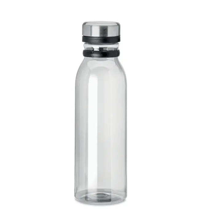 Flacon rpet 780ml sticla transparenta cu capac metalic argintiu si garnituri negre din cauciuc