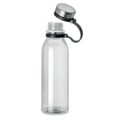 Flacon rpet 780ml sticlă transparentă cu capac metalic argintiu și mâner din cauciuc negru