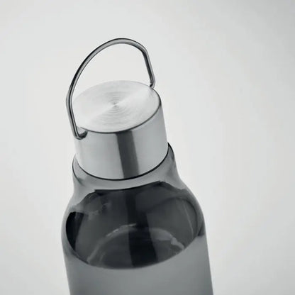 Flacon tritan renew 800 ml sticlă de apă din sticlă gri translucid cu capac și mâner din oțel inoxidabil periat