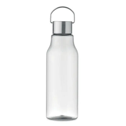 Sticlă de apă transparentă flacon tritan renew 800 ml cu capac metalic argintiu și mâner