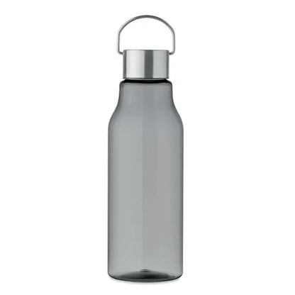 Flacon tritan renew 800 ml sticlă de apă din plastic translucid gri cu capac metalic argintiu și mâner