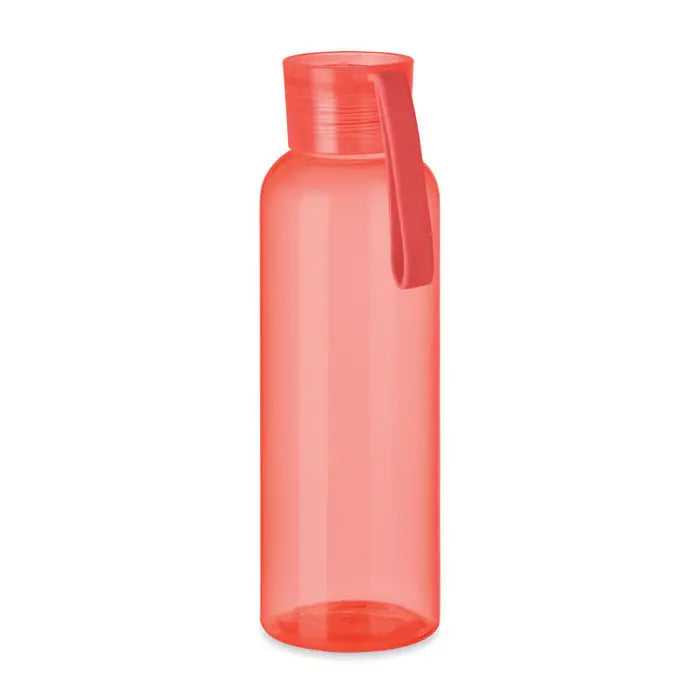 Flacon tritan si cuier 500ml sticla din plastic coral translucida cu capac cu filet si maner integrat